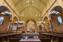 view of sanctuary from Narthex