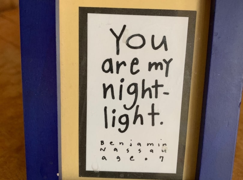 picture frame with the words "you are my night-light"