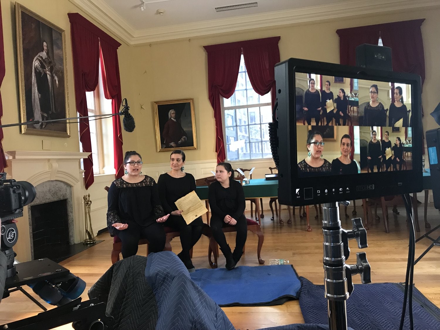 Bounty filming people