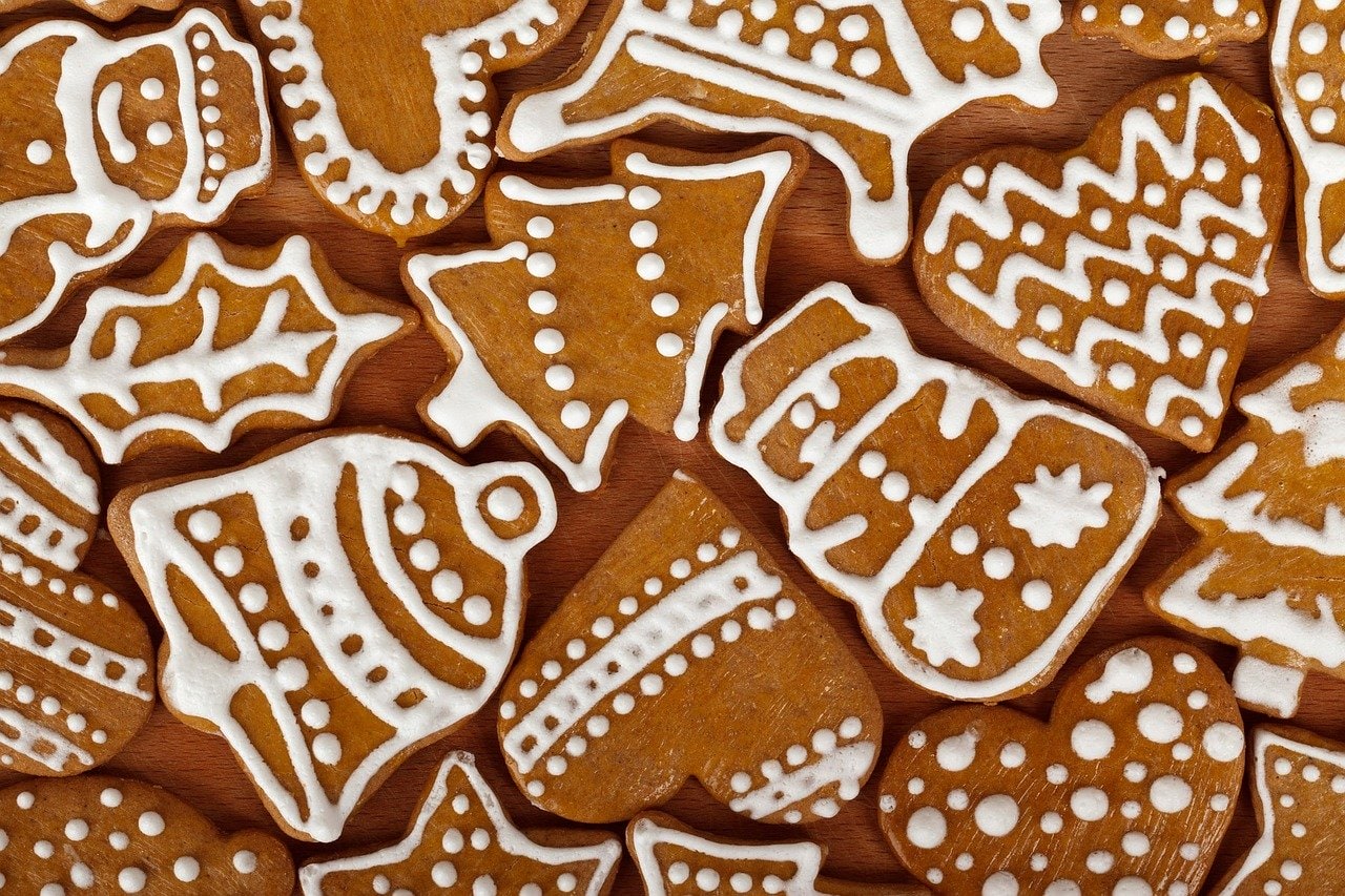 gingerbread cookies, stock images