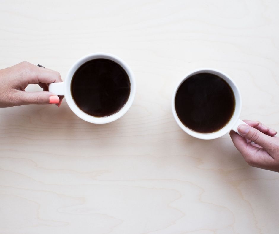 First Friends web format, stock image, coffee
