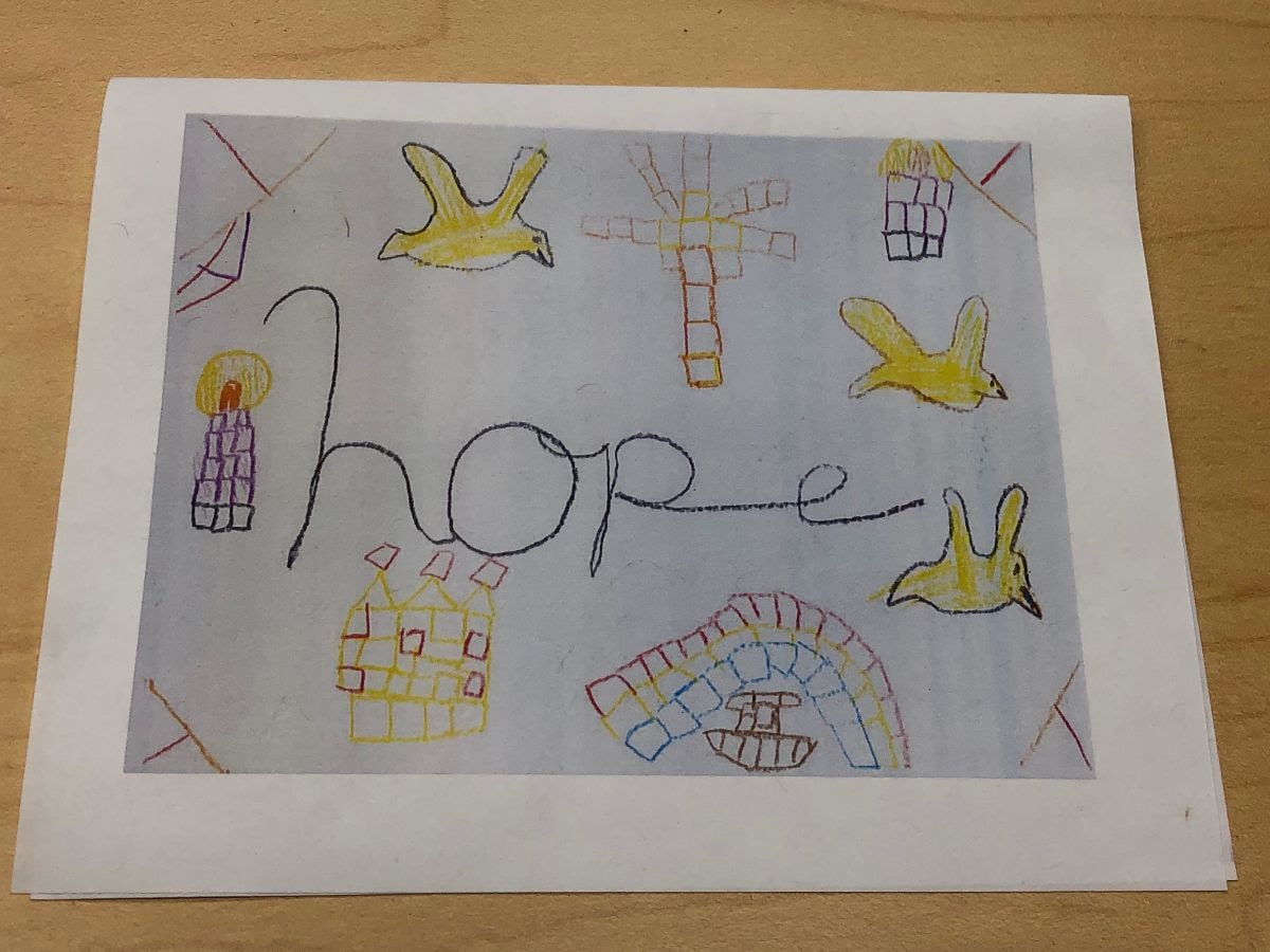 Documents, hope greeting card